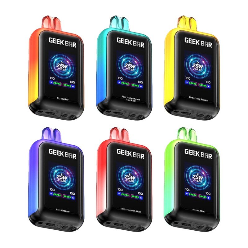 The Geek Bar Sky View 25000 Puffs is an innovative vaping device that offers an unmatched vaping experience. Designed with a sleek 1.8-inch TFT display and an adjustable airflow system